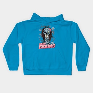 Need Brains Kids Hoodie